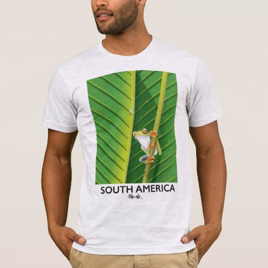 Zuid-Amerika poster van de visvakantie T-shirt (Voorkant)