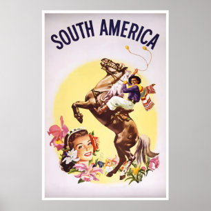 Zuid-Amerika Reisposter Huis Kunstprint (H809)a Poster