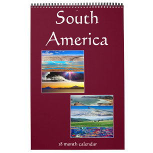 Zuid-Amerikaanse fotografie 18 maanden Kalender