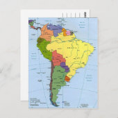 Zuid-Amerikaanse kaart (Voorkant / Achterkant)