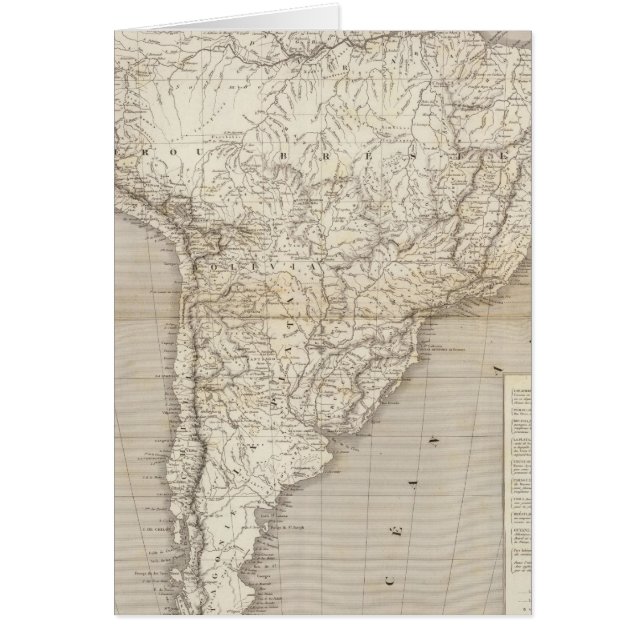 Zuid-Amerikaanse kaart (Voorkant)