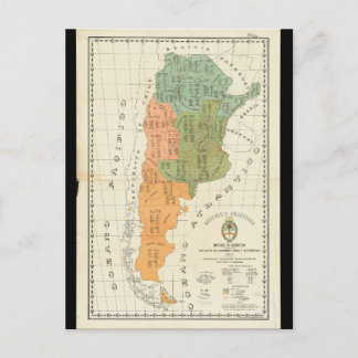 Zuid-Amerikaanse Kaart Briefkaart