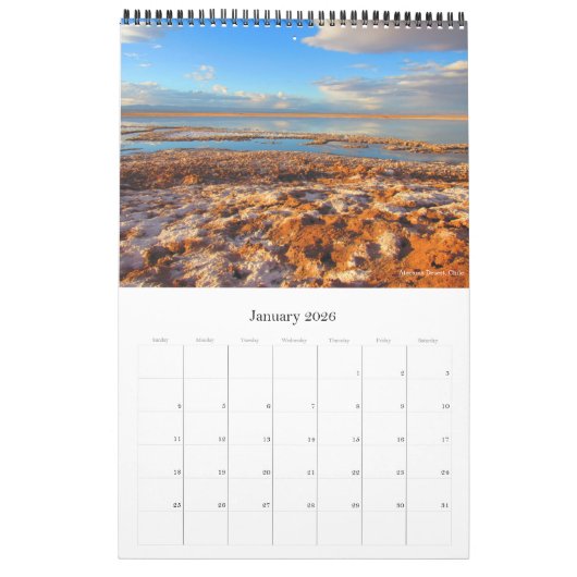zuid - amerikaanse landschappen ( met vestigingen  kalender (Jan 2026)