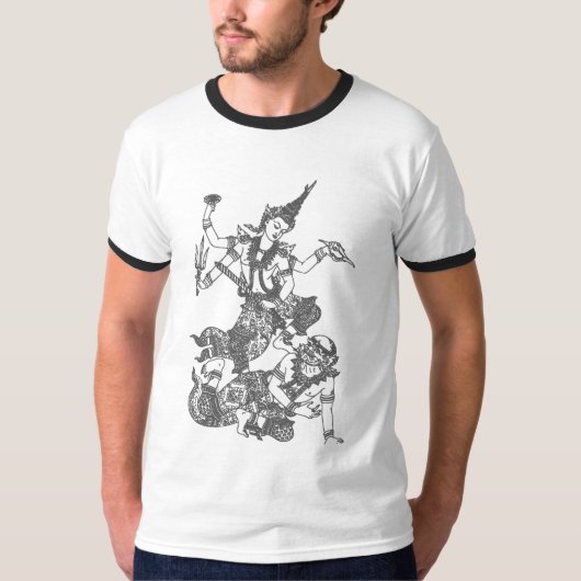 ZUID-ASIAN ART GOD FIGHTING T-SHIRT (Voorkant)