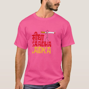 Zuid-Aziatische Indiase Desi-humor Seedha Sadha La T-shirt