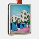 ZUID-BEACH, MIAMI, FLORIDA METALEN ORNAMENT (Rechts)