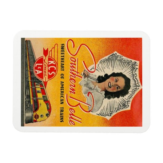 Zuid-Belle Train Railroad Magneet (Horizontaal)