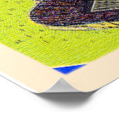 Zuid-Bend Indiana  groot Briefkaart met grote lett Poster (Hoek)