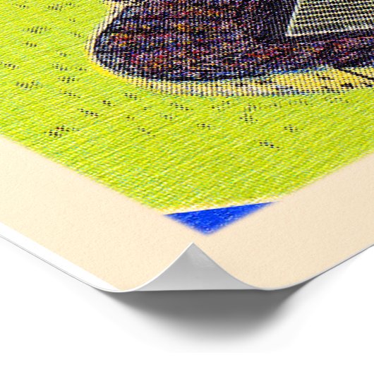 Zuid-Bend Indiana  groot Briefkaart met grote lett Poster (Hoek)