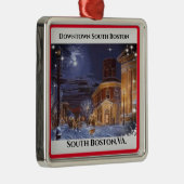 Zuid-Boston, VA. Kerstmetaal Ornament (Rechts)