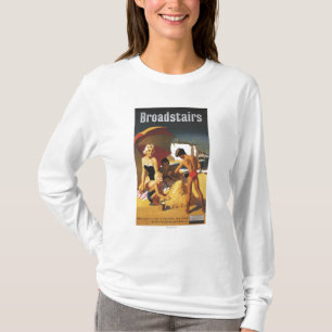 Zuid-Britse Spoorwegfamilie op strand T-shirt