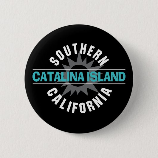 Zuid-Californië - Catalina Ronde Button 5,7 Cm (Voorkant)