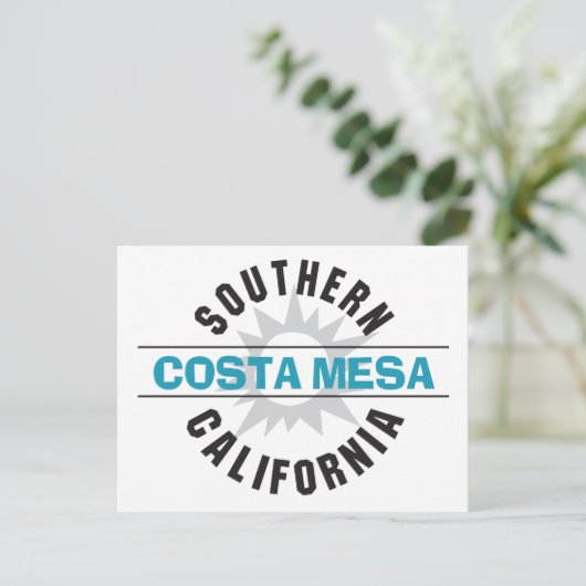Zuid-Californië - Costa Mesa Briefkaart (Staand voorkant)