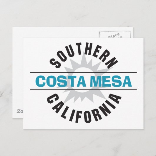 Zuid-Californië - Costa Mesa Briefkaart (Voorkant / Achterkant)
