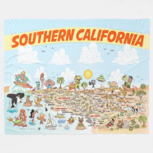 Zuid-Californië Fleece Blanket