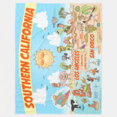 Zuid-Californië Fleece Blanket Deken (Voorkant)