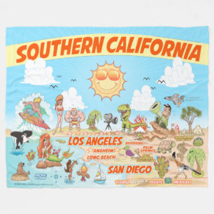 Zuid-Californië Fleece Blanket Deken
