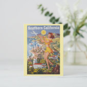 Zuid-Californië Retro Reizen Briefkaart (Staand voorkant)