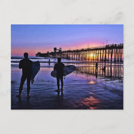 Zuid-Californië Sunset Briefkaart (Voorkant)