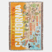 Zuid-Californië Throw Blanket Deken (Voorkant Verticaal)