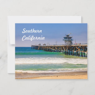 Zuid-Californisch strand en pier in San Clemente Kaart