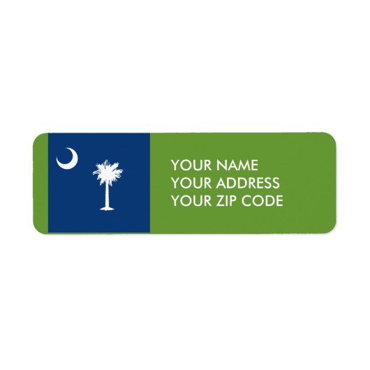 ZUID CAROLINA ETIKET (Voorkant)