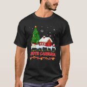 Zuid-Carolina - kerstboom - Licht Pajama State O T-shirt (Voorkant)