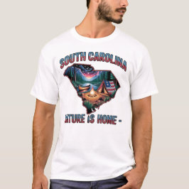 Zuid-Carolina Natuur Is Thuis Vintage Buitenkunst T-shirt