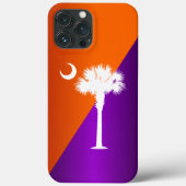 Zuid-Carolina - Oranje en Paars Case-Mate iPhone Case (Achterkant)