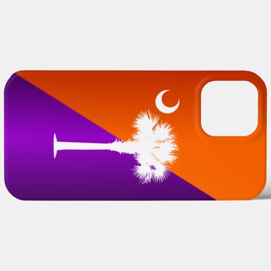 Zuid-Carolina - Oranje en Paars Case-Mate iPhone Case (Achterkant (horizontaal))