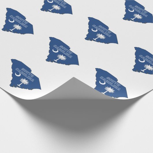 Zuid-Carolina - Schema van schouderblad Cadeaupapier (Hoek)