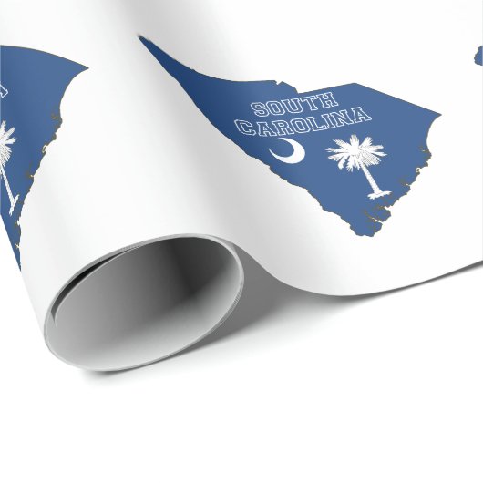 Zuid-Carolina - Schema van schouderblad Cadeaupapier (Rol Hoek)