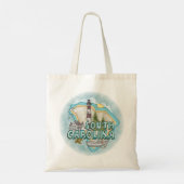 Zuid-Carolina vuurtoren Tote Bag (Achterkant)