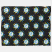 ZUID DAKOTA MOUNT RUSHMORE STAATSVLAG FLEECE DEKEN (Voorkant (Horizontaal))