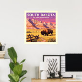 Zuid Dakota Poster (Thuiskantoor)
