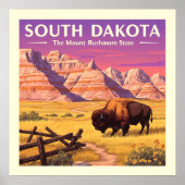 Zuid Dakota Poster (Voorkant)