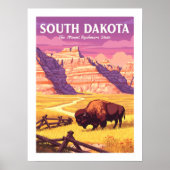 Zuid Dakota Poster (Voorkant)