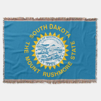 Zuid-Dakota staat vlag print patriottisch Deken