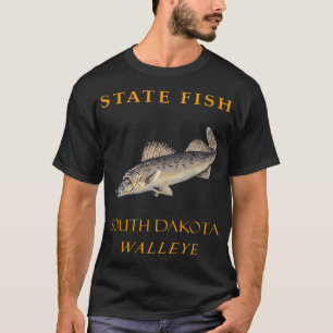Zuid-Dakota Territory Vis De Snoekbaars T-shirt