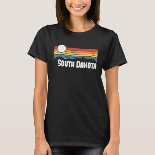 Zuid-Dakota Zondag 80 s Retro Summer State T-shirt