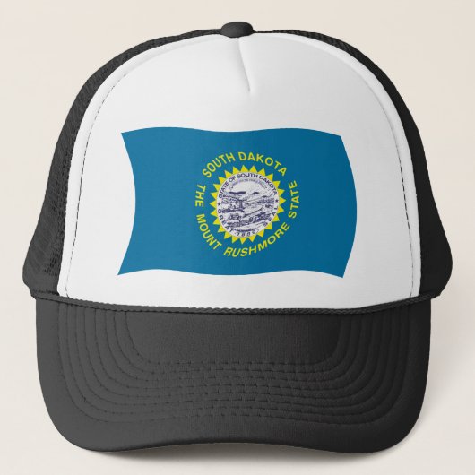 Zuid-Dakotavlag Hoed Trucker Pet (Voorkant)