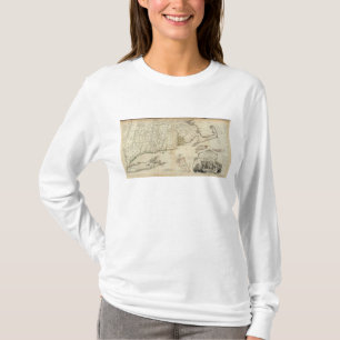 Zuid-deel van de provincie Massachusetts Bay T-shirt