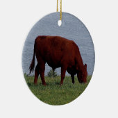 Zuid-Devon-koe aan de afgelegen kust Keramisch Ornament (Rechts)