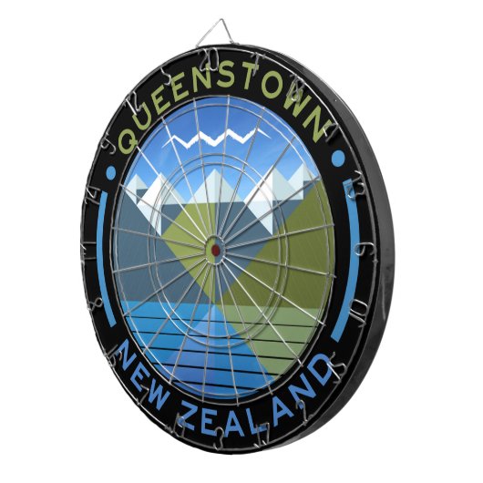 ZUID-EILAND KENT NIEUW ZEELAND DARTBOARD DARTBORD (Voorkant Rechts)