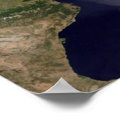 Zuid-Frankrijk en Noord-Italië Poster (Hoek)