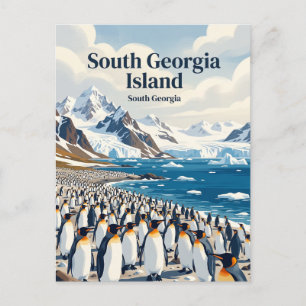 Zuid-Georgië-eiland Briefkaart