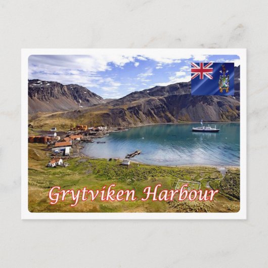 Zuid-Georgië en de Zuid-Sandwich I- Briefkaart (Voorkant)