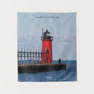 Zuid Haven Zuid Pierhead Light tapijt Wandkleed