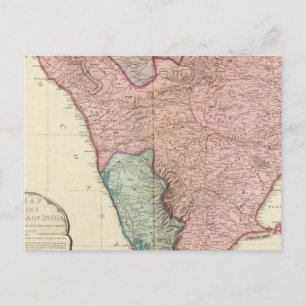 Zuid-Indische schiereiland Briefkaart