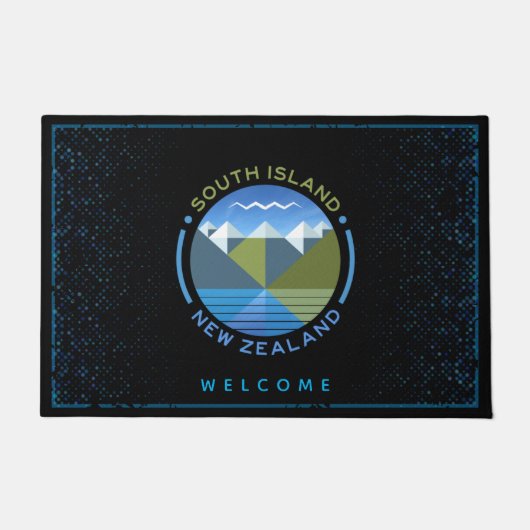 ZUID-ISLAND NIEUW-ZEELAND-DOORMAT DEURMAT (Voorkant)